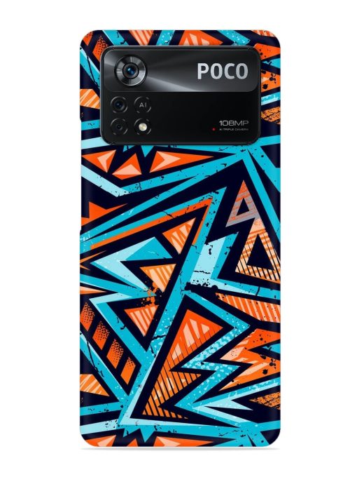 Abstract Seamless Grunge Snap Case for Poco X4 Pro (5G) Zapvi