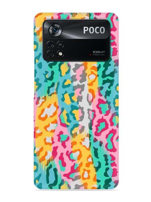 Seamless Vector Colorful Snap Case for Poco X4 Pro (5G) Zapvi