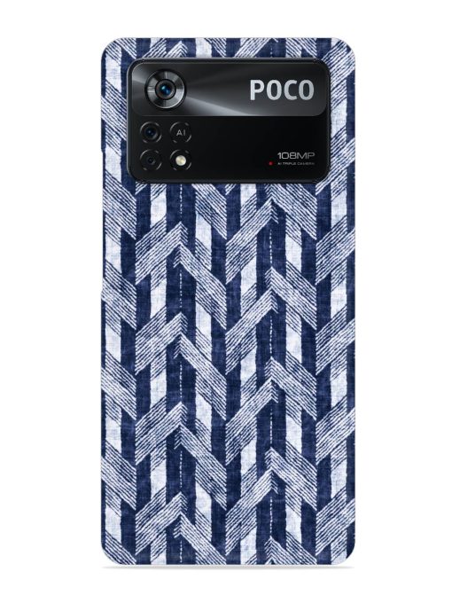 Abstract Herringbone Motif Snap Case for Poco X4 Pro (5G)