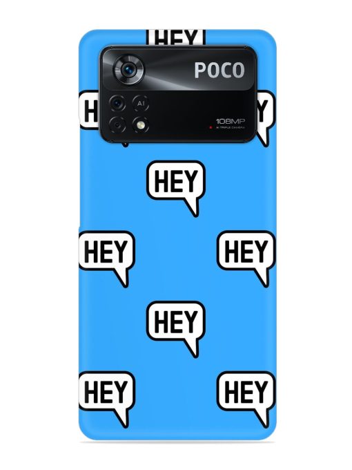 Hey Text Message Snap Case for Poco X4 Pro (5G) Zapvi