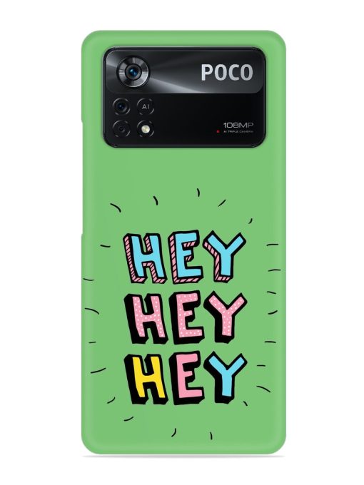 Hey Vector Cartoon Snap Case for Poco X4 Pro (5G) Zapvi