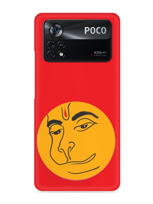 Lord Hanuman Vector Snap Case for Poco X4 Pro (5G) Zapvi