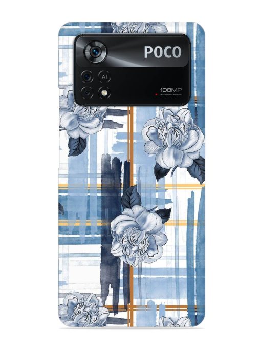 Watercolor Pattern Rose Snap Case for Poco X4 Pro (5G)