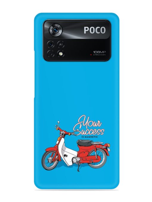 Motorcycles Image Vector Snap Case for Poco X4 Pro (5G)