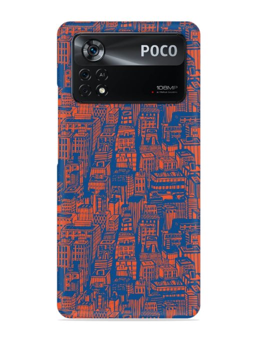 Hand Drawn Seamless Snap Case for Poco X4 Pro (5G) Zapvi