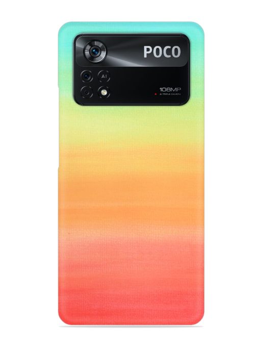 Background Sky Watercolor Snap Case for Poco X4 Pro (5G)