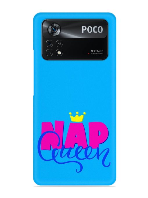 Nap Queen Quote Snap Case for Poco X4 Pro (5G) Zapvi