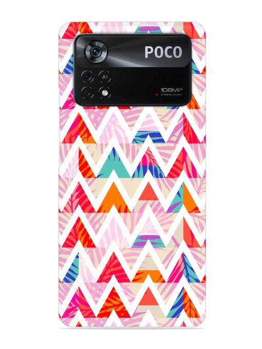 Abstract Triangle Background Snap Case for Poco X4 Pro (5G)