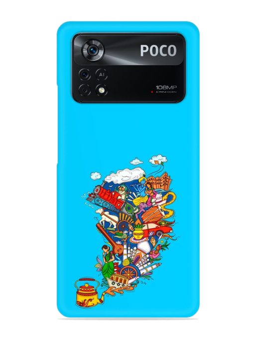 Vector Design Indian Snap Case for Poco X4 Pro (5G) Zapvi