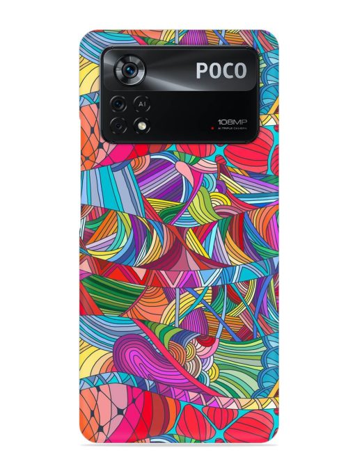 Seamless Patterns Hand Drawn Snap Case for Poco X4 Pro (5G)