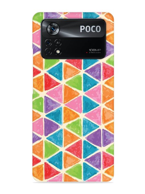 Seamless Colorful Isometric Snap Case for Poco X4 Pro (5G)