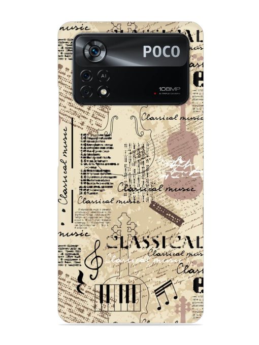 Classical Music Lpattern Snap Case for Poco X4 Pro (5G) Zapvi