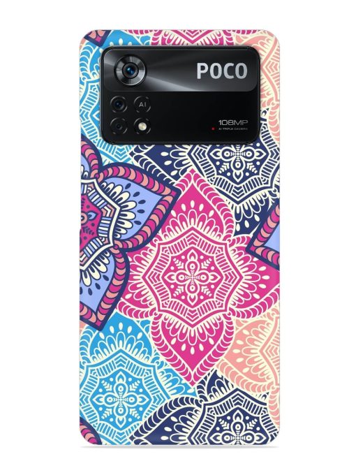 Ethnic Floral Seamless Snap Case for Poco X4 Pro (5G) Zapvi