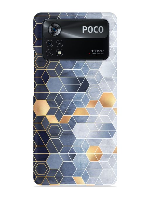 Geometric Abstraction Hexagons Snap Case for Poco X4 Pro (5G) Zapvi