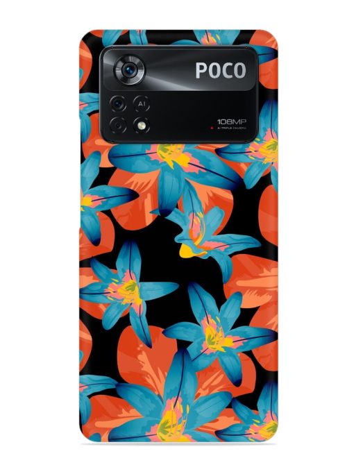 Philippine Flowers Seamless Snap Case for Poco X4 Pro (5G)