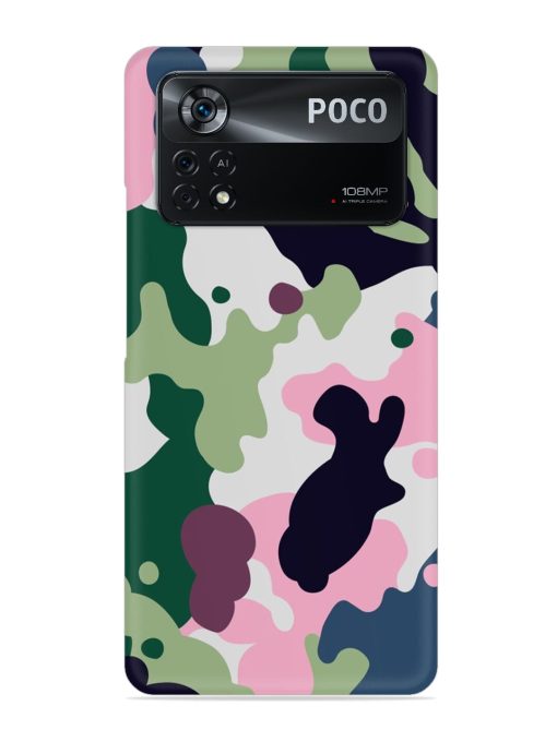 Seamless Funky Camouflage Snap Case for Poco X4 Pro (5G) Zapvi