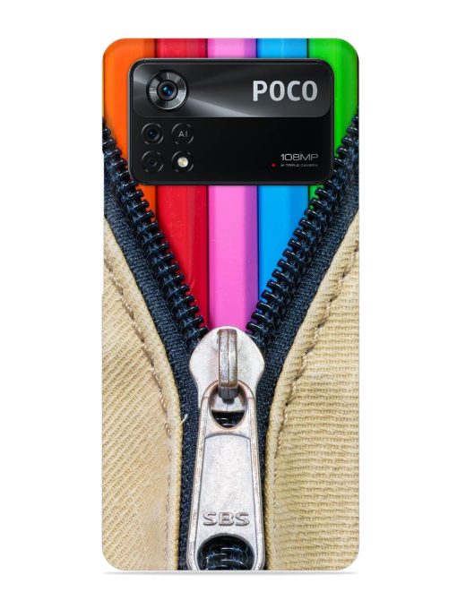 Zip In Color Snap Case for Poco X4 Pro (5G) Zapvi