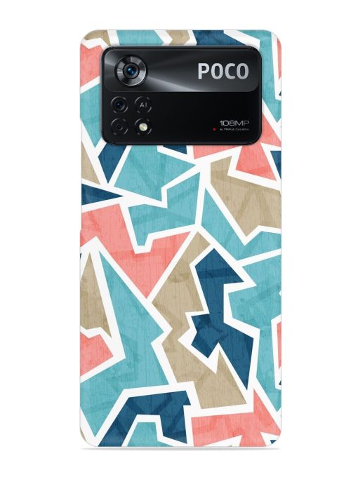 Vintage Geometric Triangle Snap Case for Poco X4 Pro (5G) Zapvi