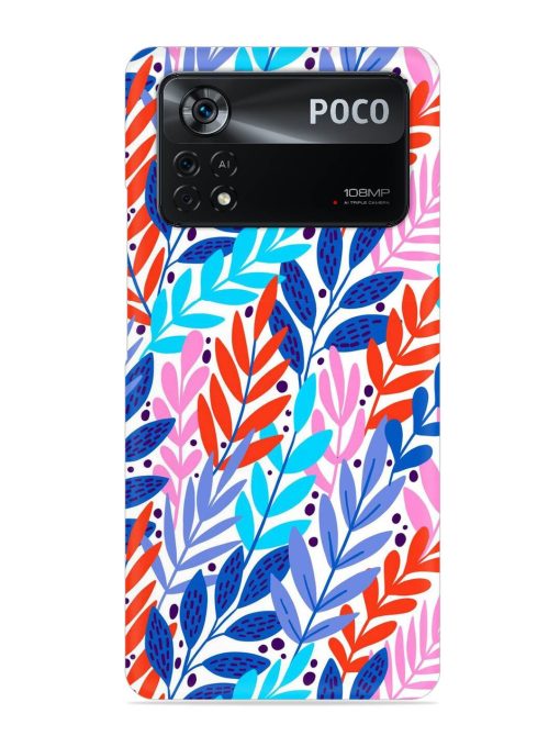 Bright Floral Tropical Snap Case for Poco X4 Pro (5G) Zapvi