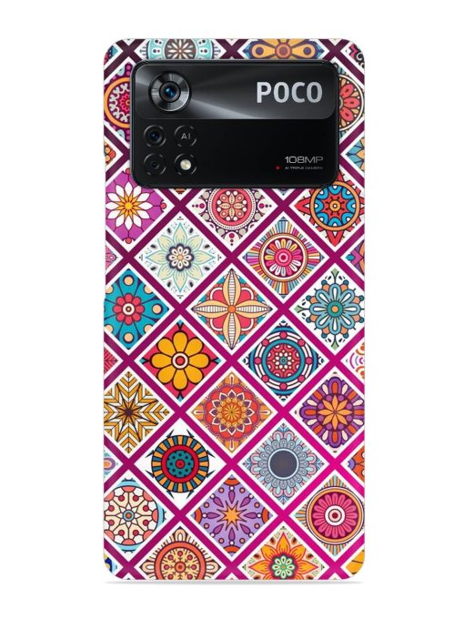 Seamless Tile Pattern Snap Case for Poco X4 Pro (5G) Zapvi