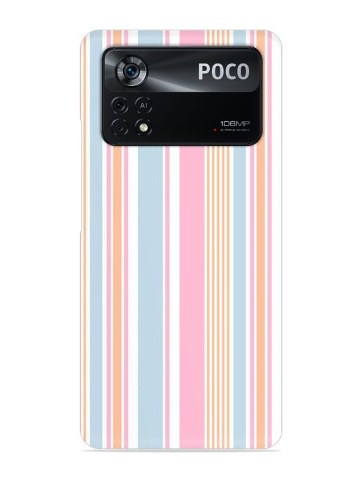 Stripe Seamless Pattern Snap Case for Poco X4 Pro (5G) Zapvi