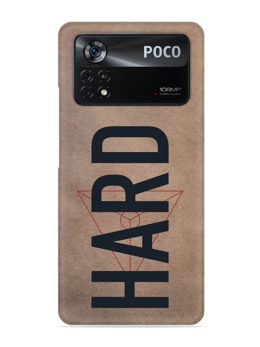 Hard Typo Snap Case for Poco X4 Pro (5G)