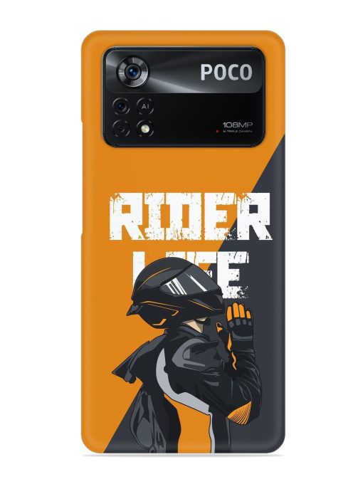 Rider Life Snap Case for Poco X4 Pro (5G) Zapvi