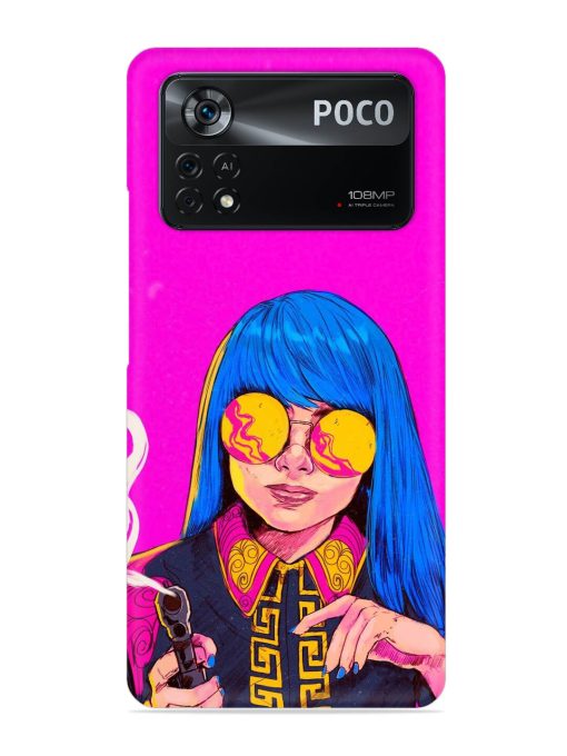 Aesthetic Anime Girl Snap Case for Poco X4 Pro (5G) Zapvi