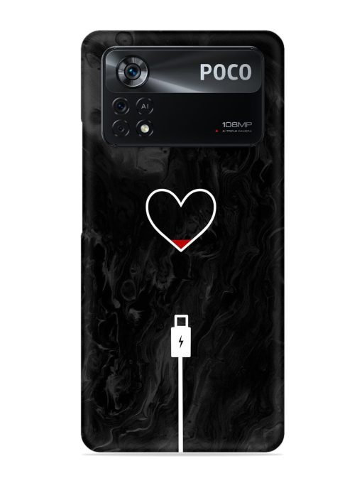 Heart Charging Vector Snap Case for Poco X4 Pro (5G) Zapvi