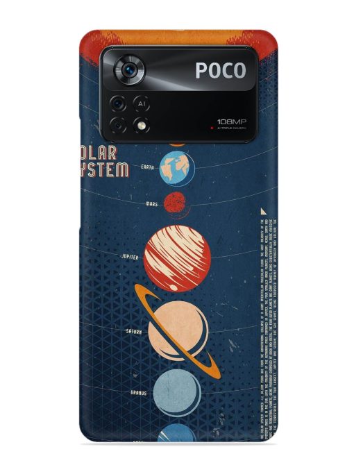 Solar System Vector Snap Case for Poco X4 Pro (5G) Zapvi