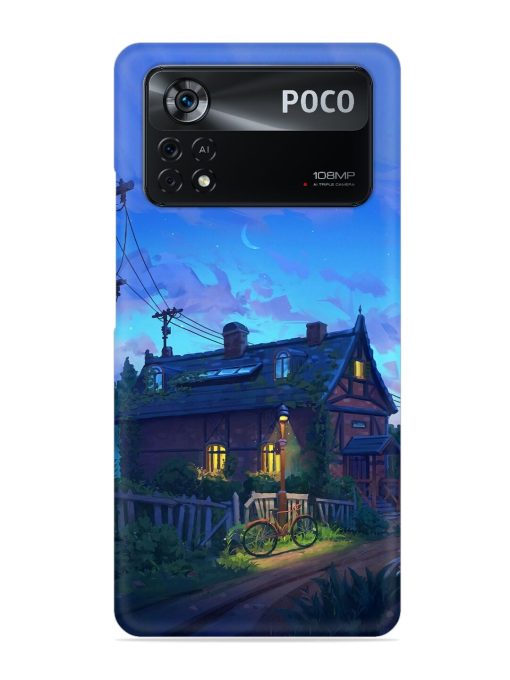 Beautiful Village House Snap Case for Poco X4 Pro (5G) Zapvi