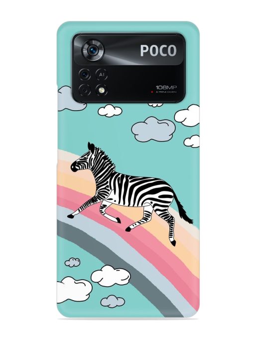 Running Zebra Snap Case for Poco X4 Pro (5G) Zapvi