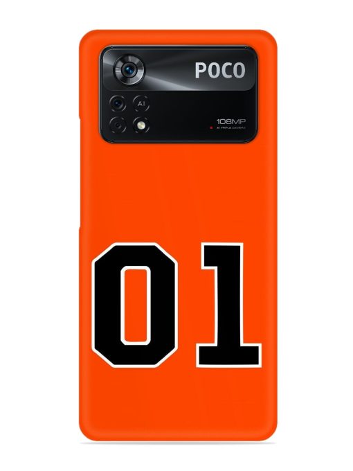 01 Number Snap Case for Poco X4 Pro (5G) Zapvi