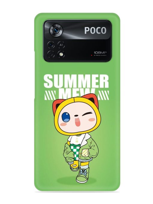 Summer Mew Snap Case for Poco X4 Pro (5G) Zapvi