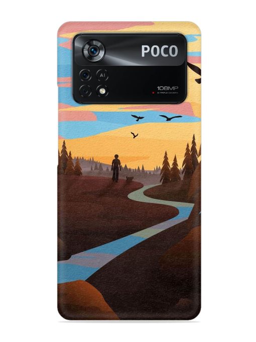 Natural Landscape Art Snap Case for Poco X4 Pro (5G) Zapvi