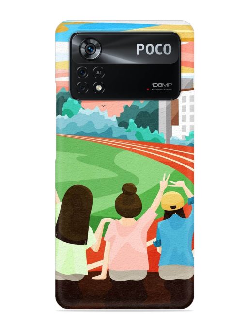 School Playground Snap Case for Poco X4 Pro (5G) Zapvi