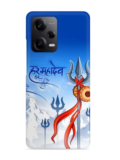 Har Har Mahadev Trishul Snap Case for Poco X5 (5G) Zapvi