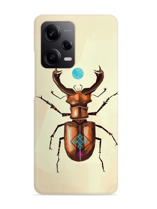 Stag Beetle Vector Snap Case for Poco X5 (5G) Zapvi