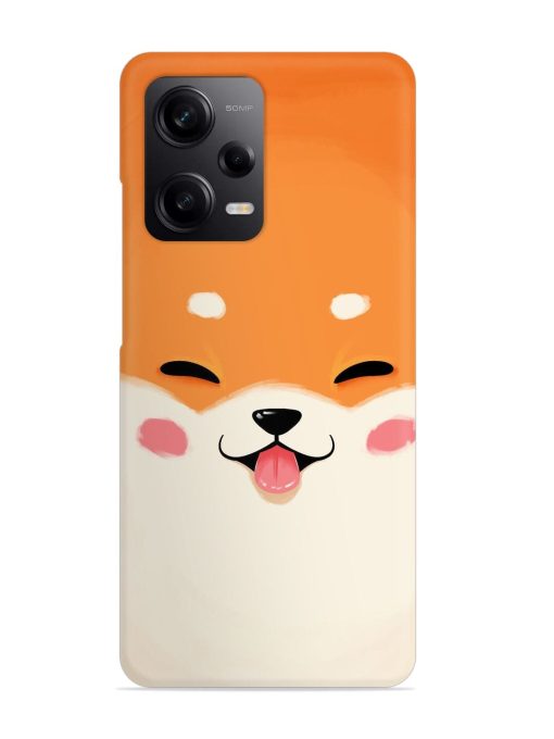 Cute Dog Face Vector Snap Case for Poco X5 (5G) Zapvi