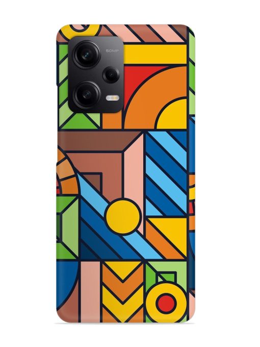 Colorful Geometric Snap Case for Poco X5 (5G)