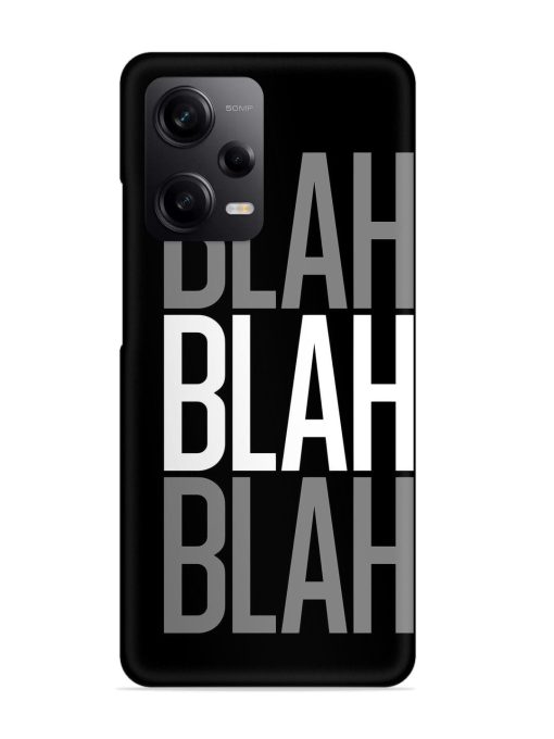 Blah Blah Blah Wallpaper Snap Case for Poco X5 (5G) Zapvi