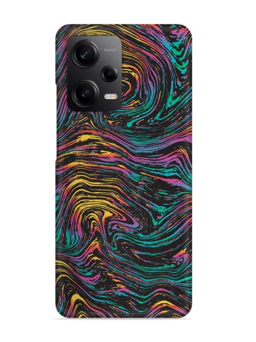 Abstract Liquid Colors Snap Case for Poco X5 (5G) Zapvi