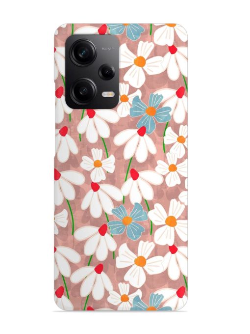 Abstract Petal Flowers Snap Case for Poco X5 (5G) Zapvi