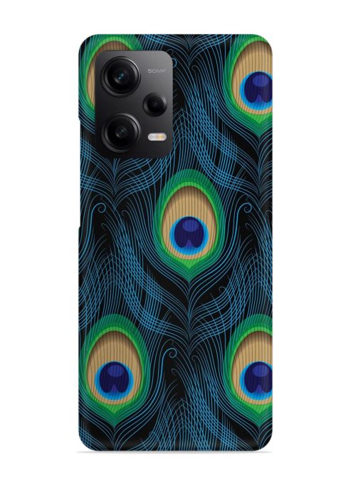 Seamless Pattern Peacock Snap Case for Poco X5 (5G) Zapvi