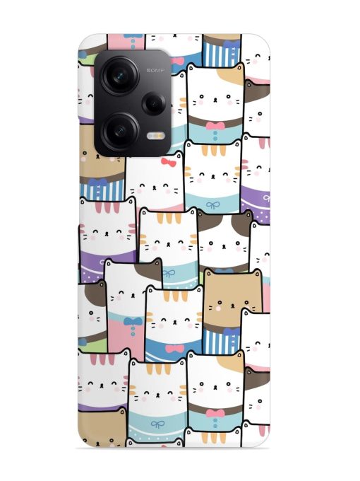 Cute Adorable Cat Snap Case for Poco X5 (5G)