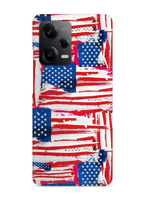 Usa Flag Seamless Snap Case for Poco X5 (5G)