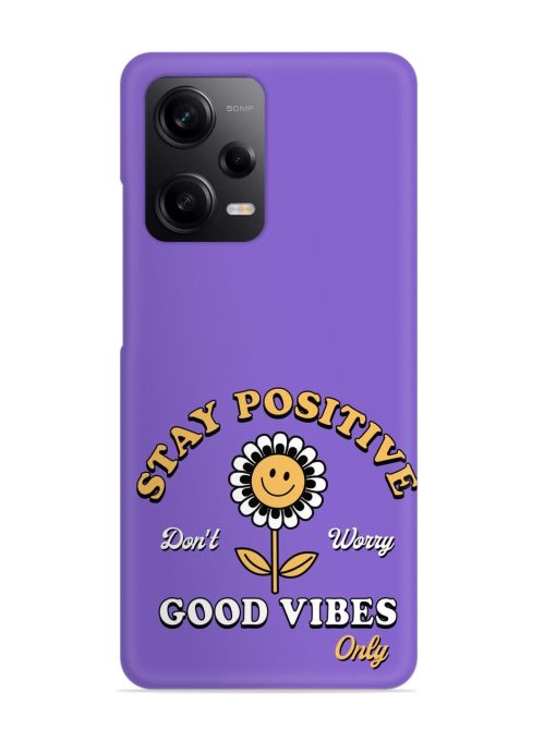 Retro Positive Flower Snap Case for Poco X5 (5G) Zapvi