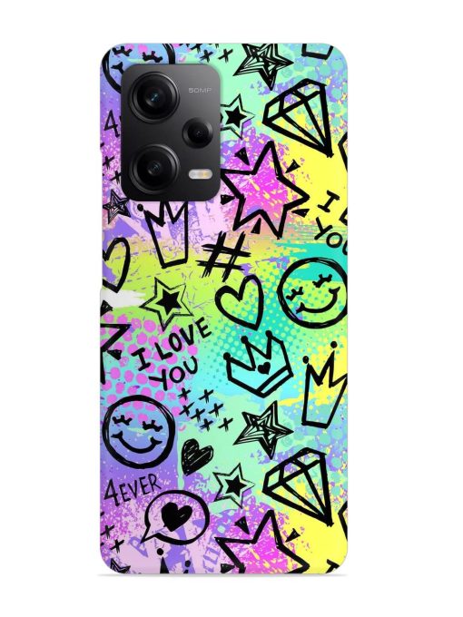 Bright Seamless Pattern Snap Case for Poco X5 (5G)