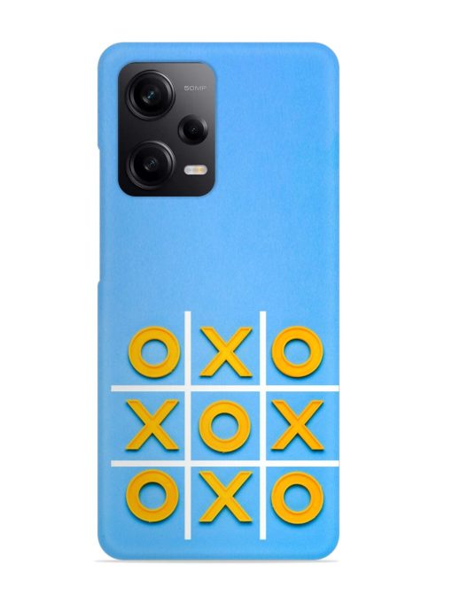 Yellow Plastic Crosses Snap Case for Poco X5 (5G) Zapvi