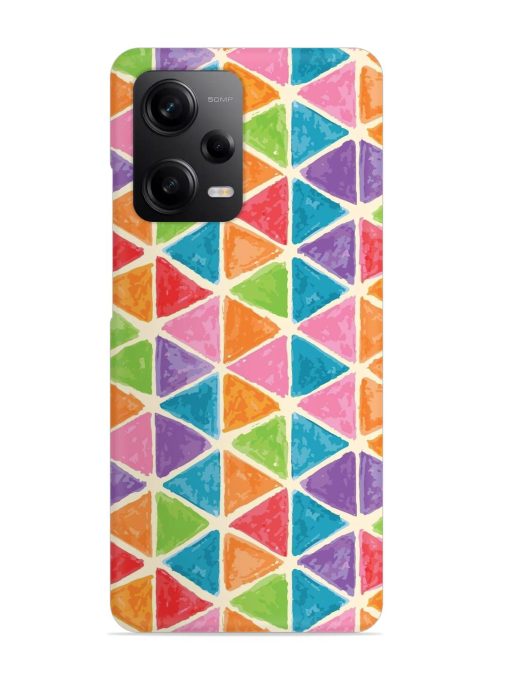 Seamless Colorful Isometric Snap Case for Poco X5 (5G) Zapvi